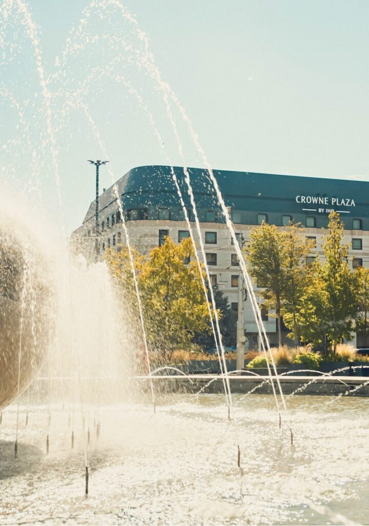 Exterior of the Crowne Plaza Bratislava hotel